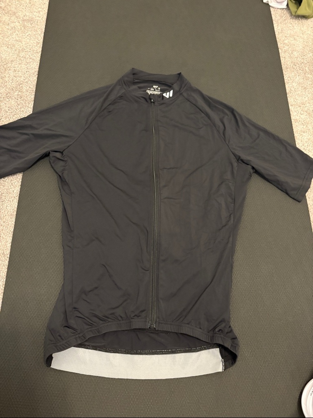 Wulibike Men's Black Full-Zip Cycling Jersey